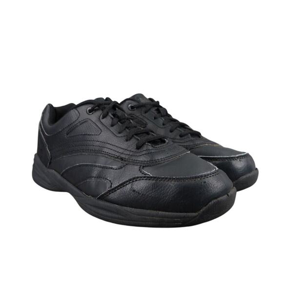 Tredsafe Shoes Men 10 Athletic Trainer Work Comfort Slip Resistant Black Uniform - Picture 1 of 13